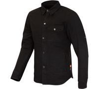 Merlin Porta D30 Canvas Camisa de motocicleta de una sola capa, negro, tamaño L para Hombres