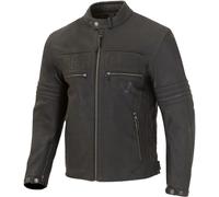 Merlin Revival D3O Chaqueta de cuero de motocicleta perforada, negro, Talla 48