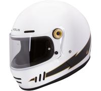 Merlin Revival Vintage Flash Casco, blanco, tamaño S para Hombres