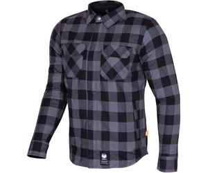 Merlin Sherbrook D30 Camisa de motocicleta de una sola capa, negro/gris, Talla L
