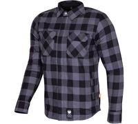 Merlin Sherbrook D30 Camisa de motocicleta de una sola capa, negro/gris, Talla XXL