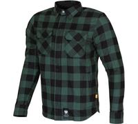 Merlin Sherbrook D30 Camisa de motocicleta de una sola capa, negro-verde, tamaño S para Hombres