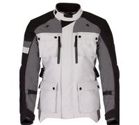 Merlin Solitude D3O Chaqueta textil de motocicleta, negro-gris-blanco, tamaño S para Hombres