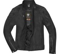 Merlin Stockton Chaqueta de cuero de motocicleta, negro, tamaño M para Hombres