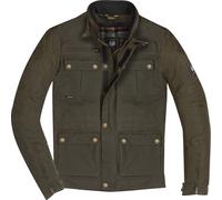 Merlin Yoxall II Chaqueta encerada de motocicleta, verde, tamaño 3XL para Hombres