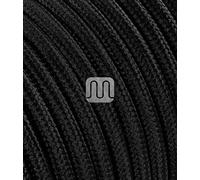 Merlotti 20310 - Cable eléctrico Redondo H03VV-F, 2 x 0,75 mm², Negro, 3 m