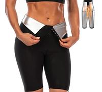 Merlvida Pantalones Cortos Sauna Adelgazante Mujer Nanotecnología Leggins Reductores Cortas Mujer Push Up Pantalon de Sudoración Adelgazar Mallas Deporte Shorts Cintura Alta Mayas Deportivas Mujer
