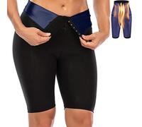 Merlvida Pantalones Cortos Sauna Adelgazante Mujer Nanotecnología Leggins Reductores Push Up Pantalon de Sudoración Adelgazar Mallas Deporte Shorts Cintura Alta Mayas Deportivas