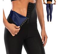 Merlvida Pantalones Sauna Adelgazantes Mujer Nanotecnología Leggins Reductores Push Up Pantalón de Sudoración Cintura Alta Mayas Deportivas para Gym Fitness Yoga