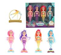 Mermaid 05878A S Set with 4 dolls 15 cm sisters' No aplica Dol (Importación USA)