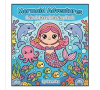 Mermaid Adventures: Cute & Easy Coloring Book
