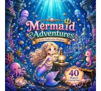 Mermaid Adventures: Cute Underwater Coloring Book with Magical Sea Creatures, Ocean Friends, Hidden Treasures, and Fantasy Fun for Kids
