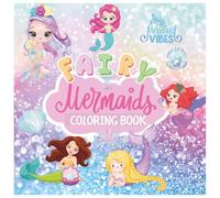 Mermaid and Fairy Coloring Book for Girls Ages 3-8: Cute and Magical Coloring Pages with Mermaids, Fairies, Unicorns, and More Fantasy Friends