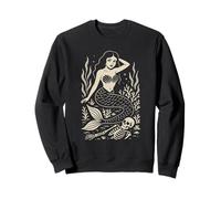 Mermaid And Skeleton Sudadera