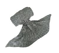 Mermaid blanket Manta adulto en forma de cola de sirena (Gris)