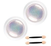 Mermaid Chrome Nail Powder, Kit de polvo de 0.3g de 0.3g con palo de esponja, perla de bricolaje para la decoración de arte de esmalte de gel