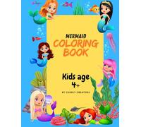Mermaid Coloring Book: “Cute and Easy Coloring Pages for Girls Who Love Mermaids” (Big Fun Coloring Book for Kids)