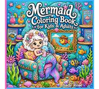 Mermaid Coloring Book for Kids & Adults: Cozy Silly Mermaid Coloring Pages Filled with Magical Sea Life & Underwater Fun