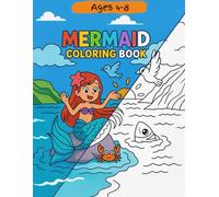 Mermaid Coloring Book: inspirational coloring pages with fun activities