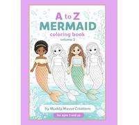 Mermaid Coloring Book Vol 2: A to Z Names: For Ages 3 and Up: Fun and Easy to Color