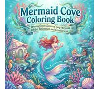 Mermaid Cove Coloring Book: 50 Dreamy Ocean Scenes of Cozy Mermaid Life for Relaxation and Creative Fun (Fantasy & Magical)