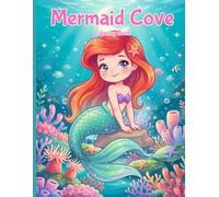 Mermaid Cove Coloring Book: Magical Mermaid Designs with Treasure, Castles, and Underwater Kingdoms for Kids Ages 4-8