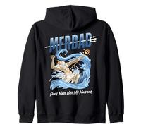 Mermaid Daddy Funny Family Matching Daughter Birthday Girl Sudadera con Capucha
