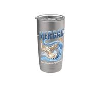 Mermaid Daddy Funny Family Matching Daughter Birthday Girl Vaso térmico de acero inoxidable de doble pared
