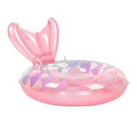 Mermaid De Natación Para Bebés - Asiento De Natación Para Niños Dulces, Motivo De Aleta De Respaldo Inflable | Ayuda De Natación Para Que Los Niños Pequeños Salpicen, Juguetes De Agua Seguros Para Cha