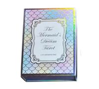 Mermaid Dream Tower - 78 Cartas, Juego De Mesa De Adivinación, Baraja De Oráculo | Juego De Cartas De Tarot Portátil Para Principiantes, Herramienta De Entretenimiento De Exploración Espiritual Para M