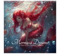 Mermaid Dreams - A Year of Enchanted Oceans (Wall Calendar 2026 12" x 24" / 30 x 60 cm (abierto)) CALVENDO 12 Month Wall Calendar
