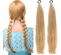 Mermaid Hair Extensions For Kids, Rainbow Wig Hair Braiding For Braiding, 26 Inch Colorful Ombre Mermaid Pony Tail Synthetic Hair Extensions For Girl Women All Ages (19)