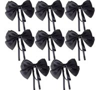 Mermaid Ji Pearlescent Satin Bow Hair Clip Women Summer Sweet Ribbon Spring Fairy Accessories(8PCS-2)