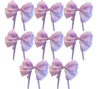 Mermaid Ji Pearlescent Satin Bow Hair Clip Women Summer Sweet Ribbon Spring Fairy Accessories(8PCS-3)