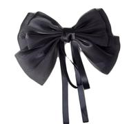 Mermaid Ji Pearlescent Satin Bow Hair Clip Women Summer Sweet Ribbon Spring Fairy Accessories(Color2)