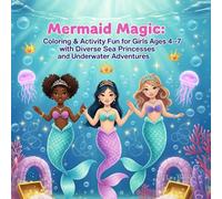 Mermaid Magic: Coloring & Activity Fun for Girls Ages 4-7 with Diverse Sea Princesses and Underwater Adventures: Coloring, Tracing, Mazes & More | An ... Kindergarten Girls (Magical Mermaid Series)