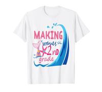 Mermaid Making Waves in 2nd Grade Girls Back to School Day Camiseta