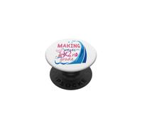 Mermaid Making Waves in 2nd Grade Girls Back to School Day PopSockets PopGrip Adhesivo