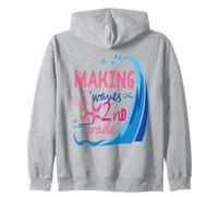Mermaid Making Waves in 2nd Grade Girls Back to School Day Sudadera con Capucha