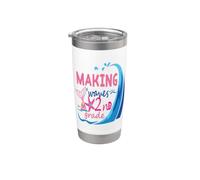 Mermaid Making Waves in 2nd Grade Girls Back to School Day Vaso térmico de acero inoxidable de doble pared