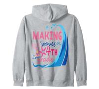 Mermaid Making Waves in 4th Grade Girls Back to School Day Sudadera con Capucha