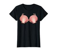 Mermaid Pink Sea Shell Undersea Ocean Fantasy Apparel Camiseta