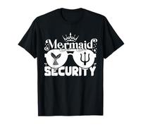 Mermaid Security Funny Bodyguard Gafas de Sol Family Squad Camiseta