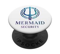 Mermaid Security - Funny Dad Girl Halloween & Uniform Family PopSockets PopGrip Adhesivo