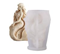 Mermaid Silicone Candle Making Molds | Non-Stick Reusable Candle Molds For Resin, Plaster, Epoxy, And Soap Crafts, Ideal For DIY Table Centerpieces, Birthday Gift, Home Decor, And Creative Arts