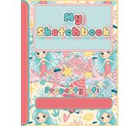 Mermaid Sketchbook for Kids: Magical Under-the-Sea Drawing Pad for Preteens & Young Artists - 120 Blank Sketch Pages with Easy Tear-Out Guide Lines + ... - Large 8.5 x 11 Coloring & Drawing Notebook