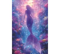 Mermaid Thoughts & Salty Secrets: A Magical Notebook for Ocean Lovers, Daydreamers, and Secret Keepers: A Colorful Blank Journal with Affirmations, Prompts, and Space to Create with color interior