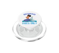 Mermaid Vibes Only Black Girl Magic Melanin para Mujeres y niñas, diversión PopSockets PopGrip para MagSafe