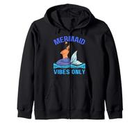 Mermaid Vibes Only Black Girl Magic Melanin para Mujeres y niñas, diversión Sudadera con Capucha