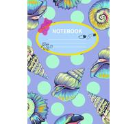 Mermaid Vibes Seashell Notebook: College Ruled Lined Notebook , Vibrant Beach and Mermaid Core Aesthetic Writing Pad for Notes and Doodles